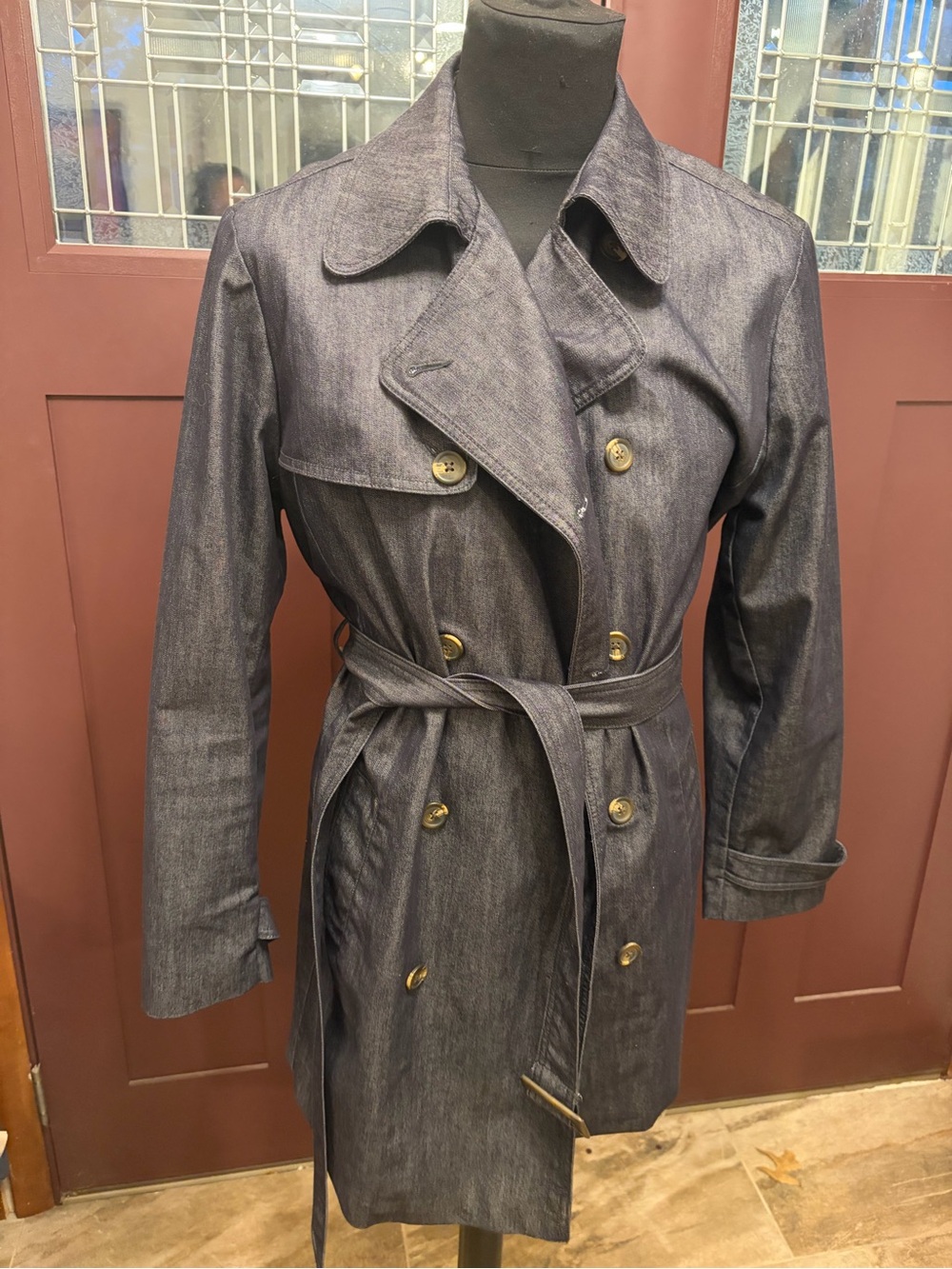 Gap 1969 Denim Trench Coat XL Tall